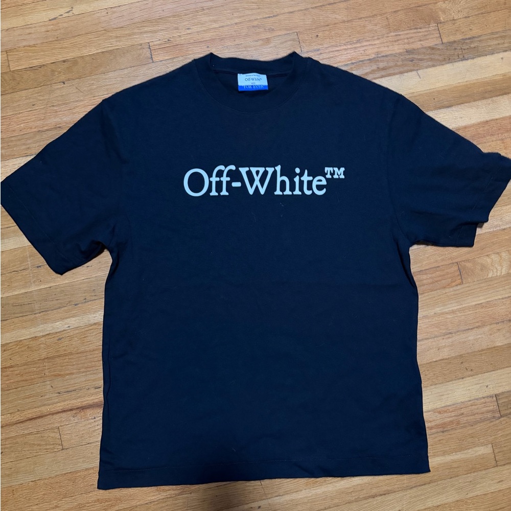 Off-White Black Tee with White Logo